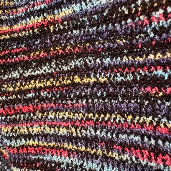 Forever 21 Multicolor Rainbow Colorful Striped Marled Groovy Stretch Skirt Sz 1X - Picture 5 of 6